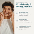 Georganics Natural Dental Floss Refill – Spearmint Tooth Floss Refill for Georganics Dental Floss Dispenser – Vegan & Cruelty-Free – 2 x 55 yards Refill Pack