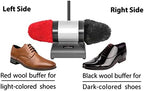 JOUNJIP Electric Shoe Shine Polisher with 100% Natural Lamb Wool Buffers