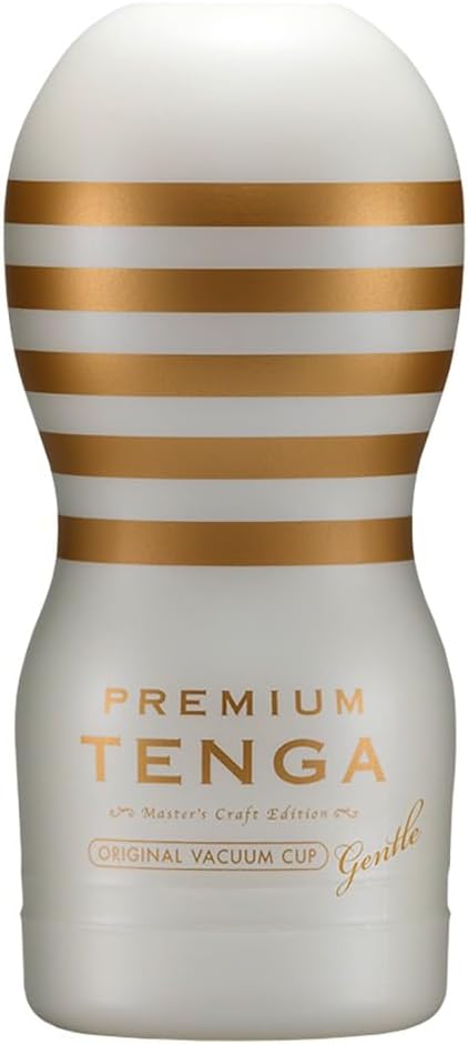 TENGA Male Masturbator Vacuum Cup Pleasure Device, Premium Original Vacuum Cup, Gentle White