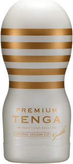 TENGA Male Masturbator Vacuum Cup Pleasure Device, Premium Original Vacuum Cup, Gentle White