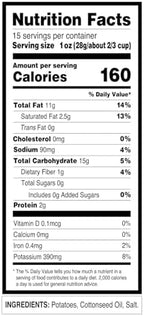 Utz Potato Stix, Original – 15 Oz. Canister – Shoestring Potato Sticks Made from Fresh Potatoes, Crispy, Crunchy Snacks in Resealable Container, Cholesterol Free, Trans-Fat Free, Gluten-Free Snacks
