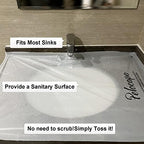 Pelocapa Disposable Hair Beard Catchers, Disposable Sink Protectors Liners for Trimming, 20 Pcs Large Sink Covers for Beard Grooming