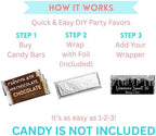 Happy Valentine's Day Candy Wrapper, Labels for Chocolate Bars, Kids Class Valentine, DIY Kit, Pack of 20