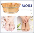 Happyyami Foot Baths Wood Foot Tub Wooden Basin Pedicure Barrel Massager Bucket Soak Soaking Bath Bowl Spa Treatment Washbasin for Home Spa