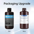 ANYCUBIC 3D Printer Resin, 405nm High Precision Fast Curing UV Photopolymer Resin for LCD 3D Printing, 1kg Grey