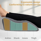 Leg Elevation Pillow with Soft Memory Foam, Wedge Pillow for Reading, Rest, Surgery, Relieves Back, Swelling, Hip, Knee Pain and Improves Blood Circulation