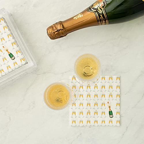 Caspari Bubbly Paper Cocktail Napkins - 20 Per Package