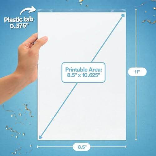 paper2eat Frosting Sheets Premium 8.5“ x 11“ – 24 count – White Edible Icing Sheets - Kosher Certified