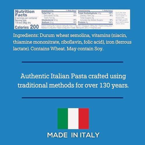 De Cecco Linguine Fini No. 8 Pasta, 16 Oz (Pack of 5), Authentic, Slow Dried, Made with Durum Wheat, Versatile Pasta for Sauces & Recipes, Made in Italy