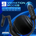 5.9 Inches 10 Modes Prostrate Device and one-Touch Recovery Portable Soft Silicone Easy to wear Silent and Waterproof Beautifully Packaged Man Ladies Gift Pleasure h72g2