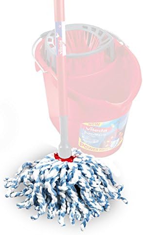 Vileda Supermocio Micro & Cotton Mop Refill-Pack of 2, White