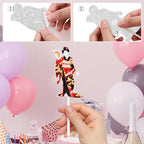 Japan party cupcake toppers，Kimono Kabuki-themed birthday party - are suitable for Japanes cherry blossoms birthday party and sushi party decorations - LIANGSS