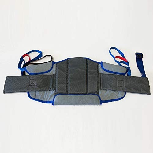 Patient Aid Padded Sit-to-Stand Patient Transfer Sling PASA1 with Back Support Padding and Assist Straps for Moving 90-135 lb Users, Works with Most Lifts - Patient Lift Sling - Stand Assist
