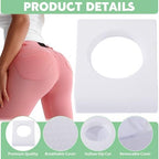 HOMBYS BBL Pillow After Surgery for Sleeping,High Density Foam Butt Pillow,Brazilian Butt Lift Pillow Post Surgery Recovery for Sleeping,BBL Chair with Hole (White)