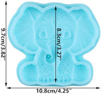 Elephant Fondant Silicone Molds for Cake Decorating Cupcake Topper Chocolate Candy Gum Paste Polymer Clay