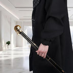 Antique Walking Cane for Men Brass Skull Handle Vintage Wooden Cane | Handicraft Collectible Aid and Mobility Mens Wooden Walking Cane Ideal Gift 36 Inch