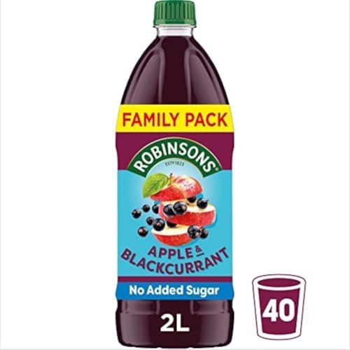 Robinsons Apple & Blackcurrant No Added Sugar Squash 2L