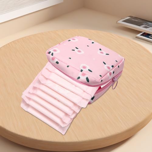 Cute Sanitary Pad Storage Bag for Women – Waterproof and Portable Menstrual Organizer with Multi Compartment, Ideal for Travel and Daily Use