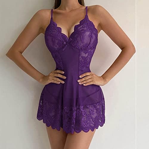 Lingerie for Women Sexy Sling Lace Perspective Skirt Lace Erotic Bra Sets Loose Comfy Outfits