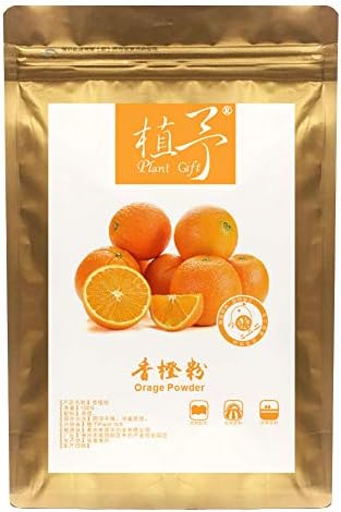 Plant Gift 100% Pure Orange Powder 100G/3.25oz 香橙粉 Non-GMO Powder, No Filler, No additives, Natural Orange Flour, Best Flavor for Smoothie, Drinks, Coffee and Baking, Adds Flavor and Taste