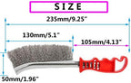 3pcs Wire Scratch Brushes Set Carbon Steel and Stainless Steel Wire Brush for Automotive, Cleaning Welding Slag and Rust