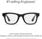 Ray-Ban Meta (Gen 2), Wayfarer, Matte Black | Smart AI Glasses for Men, Women — 2X Battery Life — 3K Ultra HD Resolution and 12 MP Wide Camera, Audio, Video — Clear Lenses — Wearable Technology