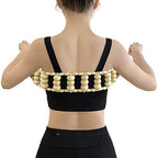 Wood Back Massager Roller Rope, Manual Massage Strap for Back, Neck, Shoulders, Legs, Waist Pain Relief, Wooden Therapy Lymphatic Anti Cellulite Muscle Recovery Massage Tool