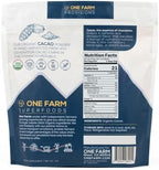 One Farm by WAAYB Organic Cacao, Single Estate, Non-GMO, Fair-Trade, Vegan, Gluten Free, 100% Raw Rizek Cacao in Resealable Bag for Cooking, Smoothies, Lattes & Baking (1 lb, Powder)