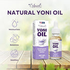 Yoni Oil – Natural Feminine Oil for Women, Odor Control, Dark Spots, Ingrown Hairs & Skin Brightening – pH Balanced, Moisturizing, Herbal Serum with Essential Oils – Intimate Vaginal Care, Made in USA