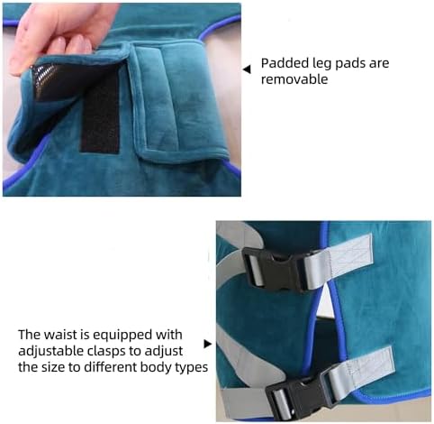 Universal Patient Lift Sling, Toileting Sling Patient Lifter, Standing Walking Sling, Full Body Walking Standing Aids, Rehabilitation Aid Gait Training Device, Load Capacity 400 Lbs,Medium