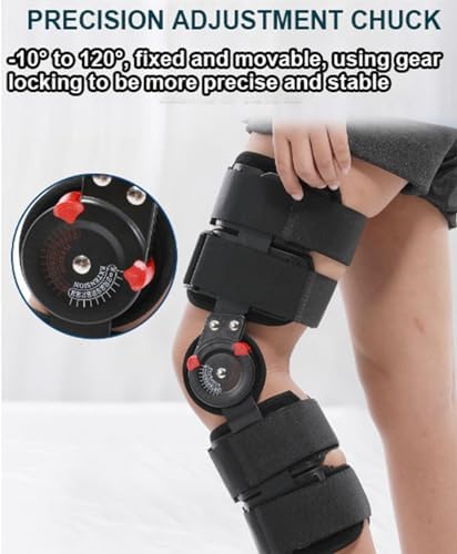 Kids Post OP Hinged Knee Brace ROM Children Knee Immobilizer with Side Stabilizers,Pediatric Medical Knee Brace for Knee Pain Arthritis ACL PCL MCL Meniscus Tear Injuries