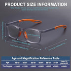 4 Pack Progressive Multifocus Reading Glasses for Men Women TR90 Sports Style Anti-Blue Light Computer Readers