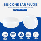 VOISEN Wax Ear Plugs,128 Pcs (64 Pairs) Silicone Ear Plugs Noise,20db NRR,28db SNR Wax Earplugs for Sleeping,Snoring, Swimming, Travel, Concerts and Studying