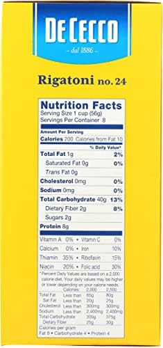 De Cecco Pasta, Rigatoni,16 oz (Pack of 12)