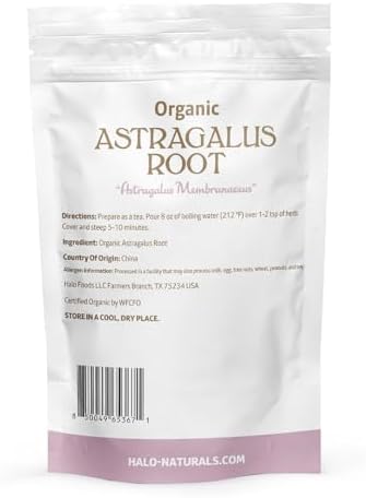 Organic Astragalus Root Cut & Sifted, 1 Pound (Astragalus membranaceus) USDA Certified | Resealable Pouch| Packaged in The USA