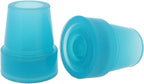 2 Pcs: 3/4" (19mm) Glow in The Dark Rubber Tips Ferrules for Walking Canes - Blue - by Lifeswonderful