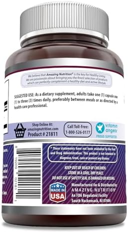 Amazing Formulas L-Tyrosine 500 mg Capsules | Amino Acid Supplement | Non-GMO | Gluten Free | Made in USA (360 Count)
