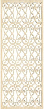 9 3/8"W x 24 3/8"H x 1/4"T Lakefield Decorative Fretwork Wood Wall Panels, Birch