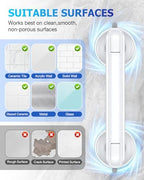 Grab Bars for Bathtubs and Showers, Shower Handles for the Elderly and People in Need, 2026 Upgraded Rubber Suction Cup with Maximum 350 lbs Suction Power, No Drilling-(White-1 Pack)