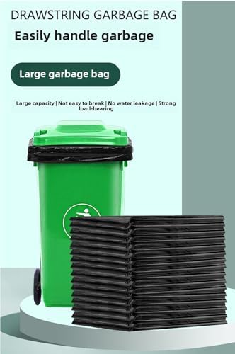 70 gallon 47.24 inches wide x 55.12 inches high Large garbage bag, thick and oversized, hotel, oversized plastic bag, disposable commercial and household use (40 pieces).