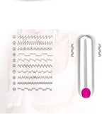 Women Pleasure Portable Soft Toys Powerful Bullet Massage Rod 10 Modes Mini Stick Quiet Waterproof for Women Pleasure, Electric Handheld Personal Bullet Tool for Neck Back Relax SXWERF4 (Silver1)