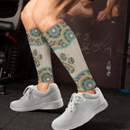 Leg Compression Sleeve for Men Women 2 Pcs Leg Compression Socks Calf Support Sleeves Sports Accessories