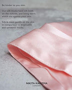 KARIZMA Beverly Hills Silk Face Mask. Pink Fashionable Designer Face Mask for Women. Washable Fabric Face Mask Reusable Facemask. 19 Momme Mulberry Silk Mask - Luxury Fashion Masks for Women