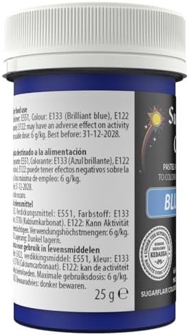 Sugarflair BLUEBELL Pastel Edible Food Colouring Colour Paste Gel Icing 25G
