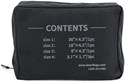 Lightning X Folded Universal Foam & Aluminum Medical Tactical Roll Splint Kit PRO for First Aid EMT Trauma Kits - 6 Splints, 36", 18", 9" & Finger + Bag