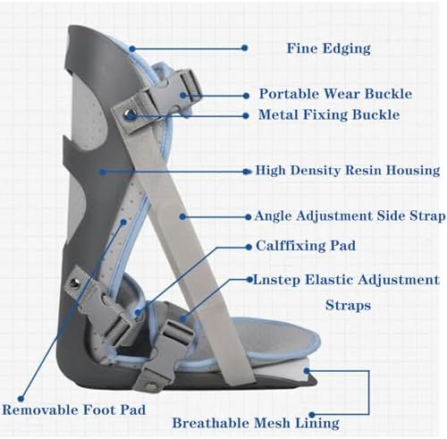 Plantar Fasciitis Night Splint Leg Support Brace Adjustable Night Splint Comfortable and Adjustable with Padding Fits Right or Left Foot,S,L