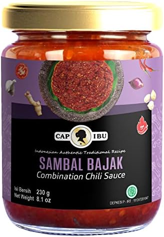 Sambal Bajak (Bajak Chili Sauce Hot) - 9.17oz (Pack of 1)