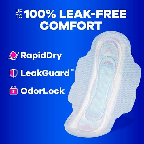 Always Ultra Thin Pads with Wings, Size 1, Regular, 62 Count