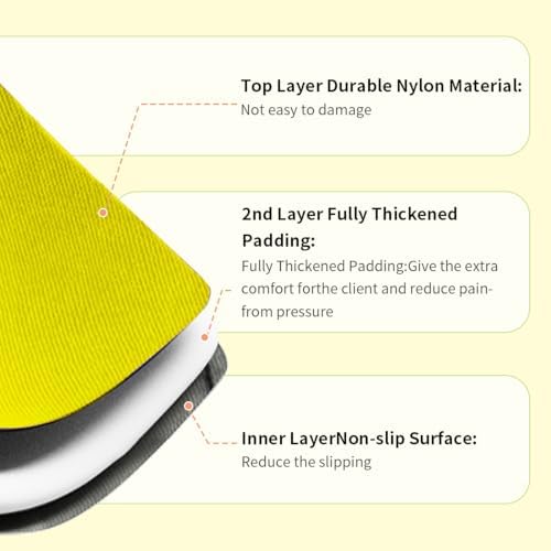 Gait Belts with Padded Handles,Transfer Belts Physical Therapy Belt for Seniors Moving, Lifting Belt Assist Patient/Elderly(Yellow, Medium)