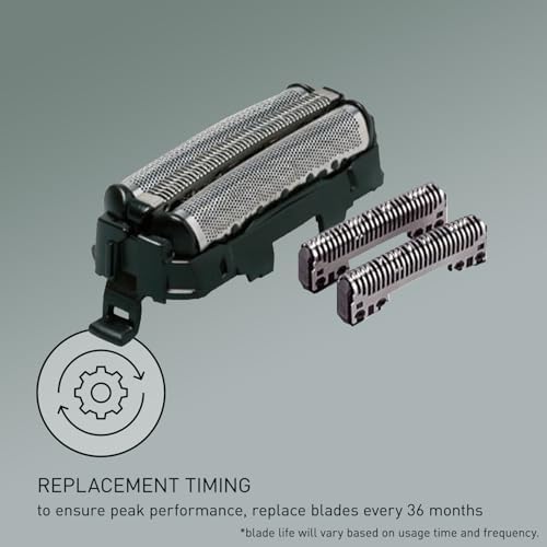 Panasonic Shaver Replacement Outer Foil and Inner Blade Set WES9013PC, Compatible with ARC3 3-Blade Shavers ES-LL41-K, ES8103S